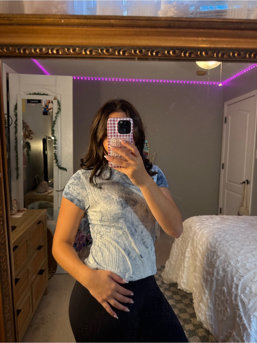 lululemon athletica Women’s Blue Tie-Dye Short Sleeve Tee
